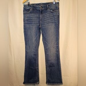 The Boot Women's Bootcut Jeans Size 12 Dark Wash Denim Flare Leg